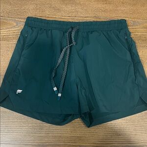 Fabletics Dark Green Athletic Shorts